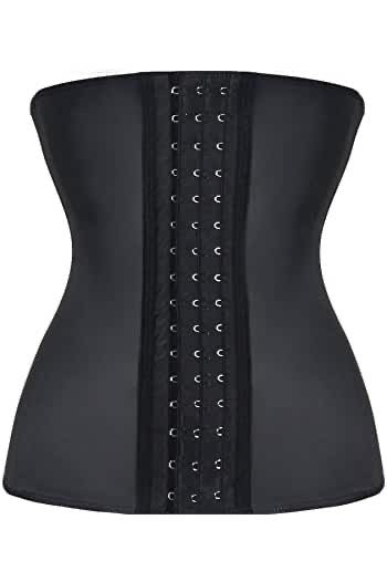 Corset Body Shaper Latex Waist Trainer Zipper Underbust