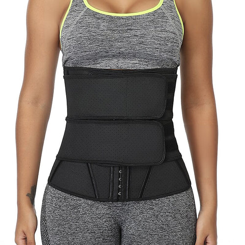 Boned Latex Waist Trainer Corsets for Women Weight Loss Body Trimmer Belt Slimming Shaper Workout Faja Compression Sweat Girdles-0