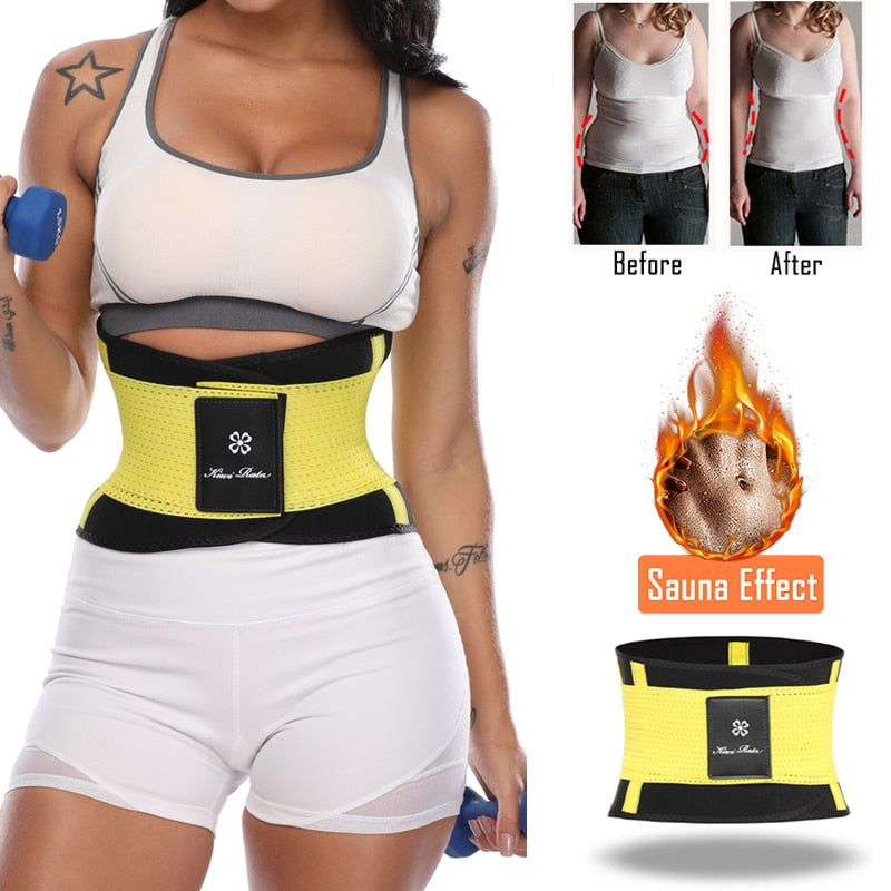 Sweat Waist Trainer Body Shape Shaper Xtreme Power Modeling Belt Faja Girdle Tummy Slimming Fitness Corset Shapewear-2