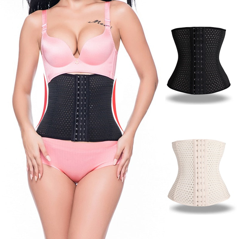 Women Waist Trainer Steel Bone Cincher Corset Belt Shaper Body Shapewear Underbust Control Elasticat Slimming Tummy Belt Fajas-4