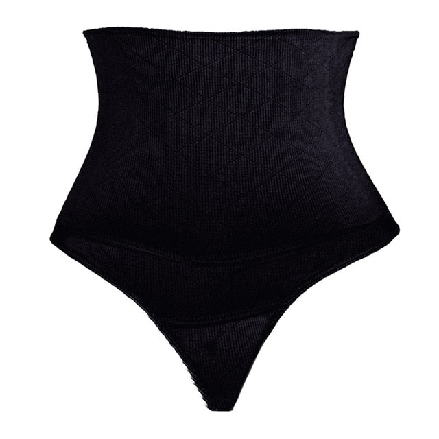 Women Thong Panty Shaper High Waist Tummy Control Panties Slimming Underwear Waist Trainer Shaping Briefs Butt Lifter Shapewear-6