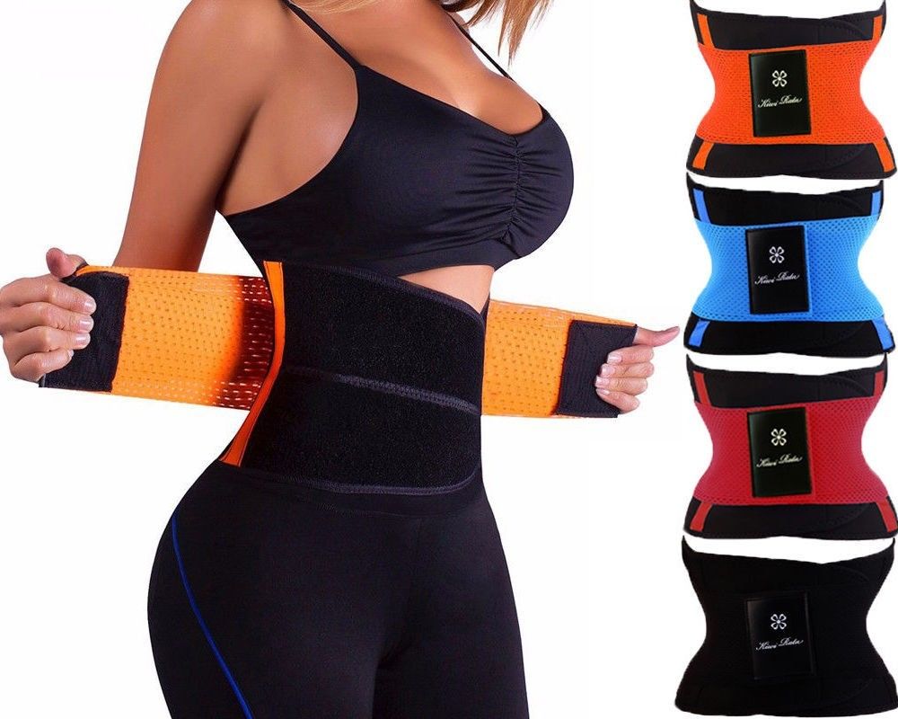 Sweat Waist Trainer Body Shape Shaper Xtreme Power Modeling Belt Faja Girdle Tummy Slimming Fitness Corset Shapewear-0