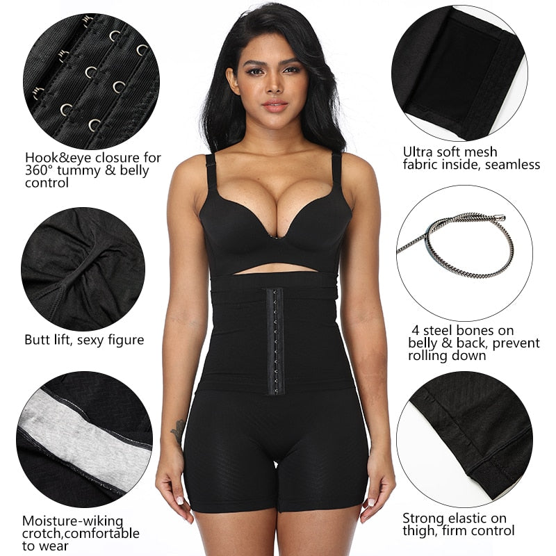 Waist Trainer Tummy Control Shorts Shaper Butt Lifter Safety Short Pants Under Skirts High Waist Boyshort Slimming Underwear