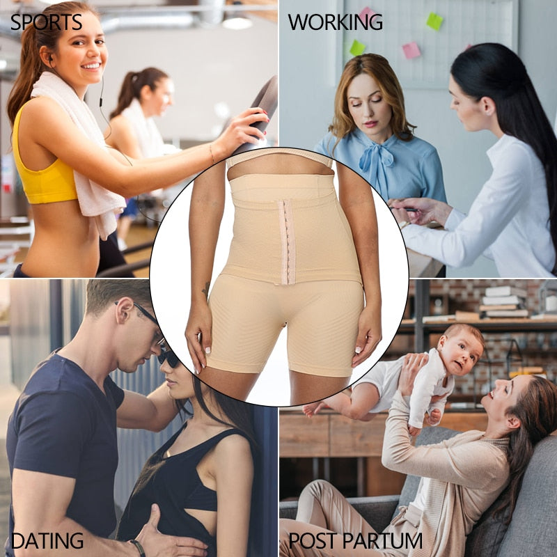 Waist Trainer Tummy Control Shorts Shaper Butt Lifter Safety Short Pants Under Skirts High Waist Boyshort Slimming Underwear-4