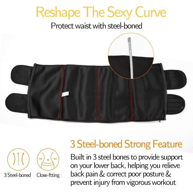 Women Waist Trainer Neoprene Body Shaper Belt