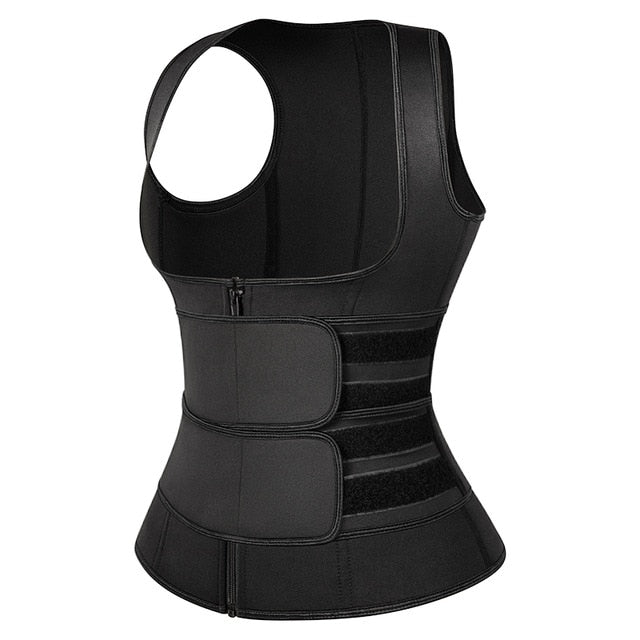 Sweat Waist Trainer Vest Slimming Corset for Weight Loss Body Shaper Sauna Suit Compression Shirt Belly Girdle Tops Shapewear-8
