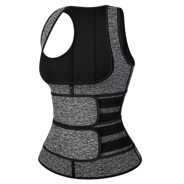 Sweat Waist Trainer Vest Slimming Corset for Weight Loss Body Shaper Sauna Suit Compression Shirt Belly Girdle Tops Shapewear-9